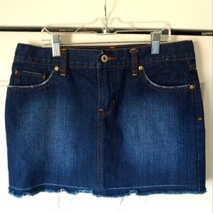 Like new cut off denim skirt